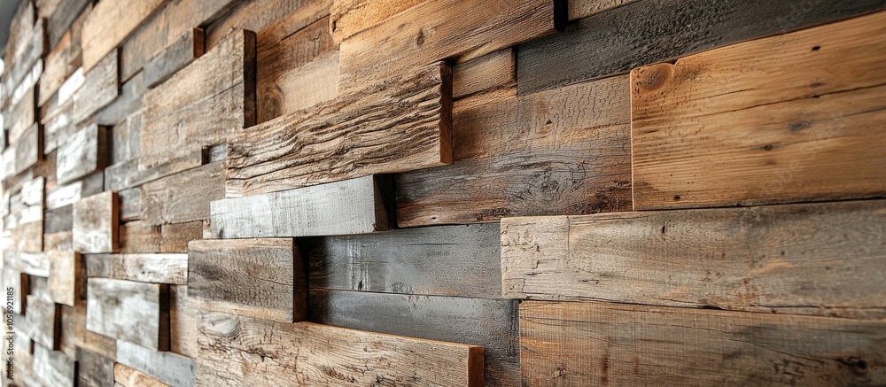 Rustic Wall In Wood Decoration Rustic Wall In Wood Decoration