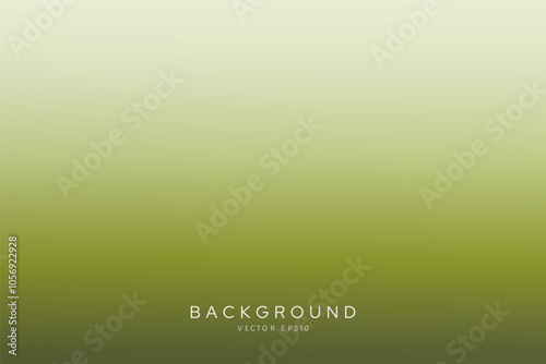 Soft natural olive green color gradient background, vector illustration 