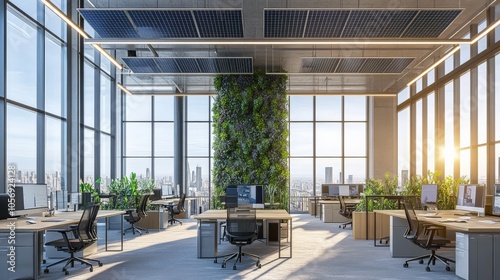 Wallpaper Mural Modern Eco-Friendly Office with Vertical Gardens Torontodigital.ca