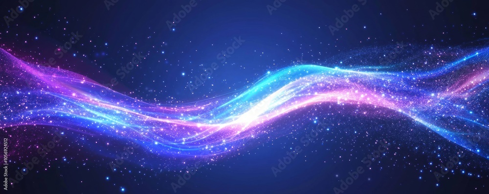 Obraz premium Abstract Glowing Light Trails