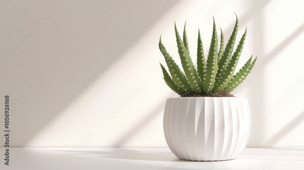 Houseplants featuring a torch cactus in a white ceramic pot showcasing a fresh indoor plant against a simplified background Houseplants featuring a torch cactus in a white ceramic pot showcasing a fresh indoor plant against a simplified background