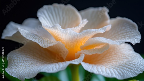 Delicate White Flower Petals Macro Photography   Nature Abstract