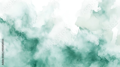 Seafoam green watercolor abstract background