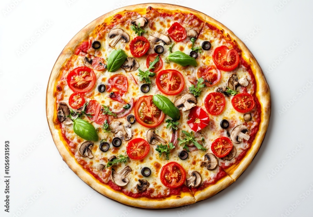 Gourmet Pizza with Fresh Toppings Gourmet Pizza with Fresh Toppings