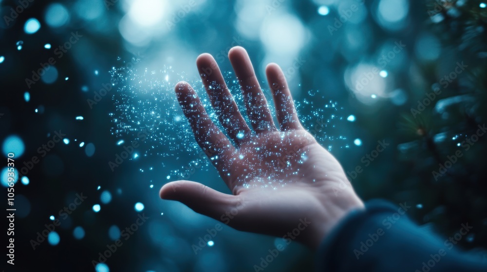 A hand reaches out from a computer screen, its fingers made of code, offering a glimpse into the vast and surreal world of human imagination. A hand reaches out from a computer screen, its fingers made of code, offering a glimpse into the vast and surreal world of human imagination.