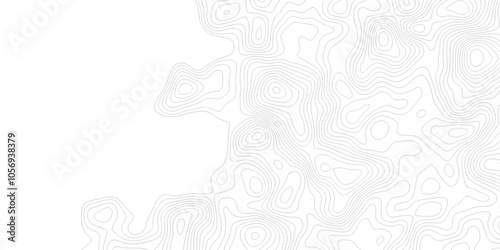 Contour abstract map relief land outline. Topographic map patterns. White wave paper curved reliefs abstract background. Background of the topography map. Abstract pattern with lines.