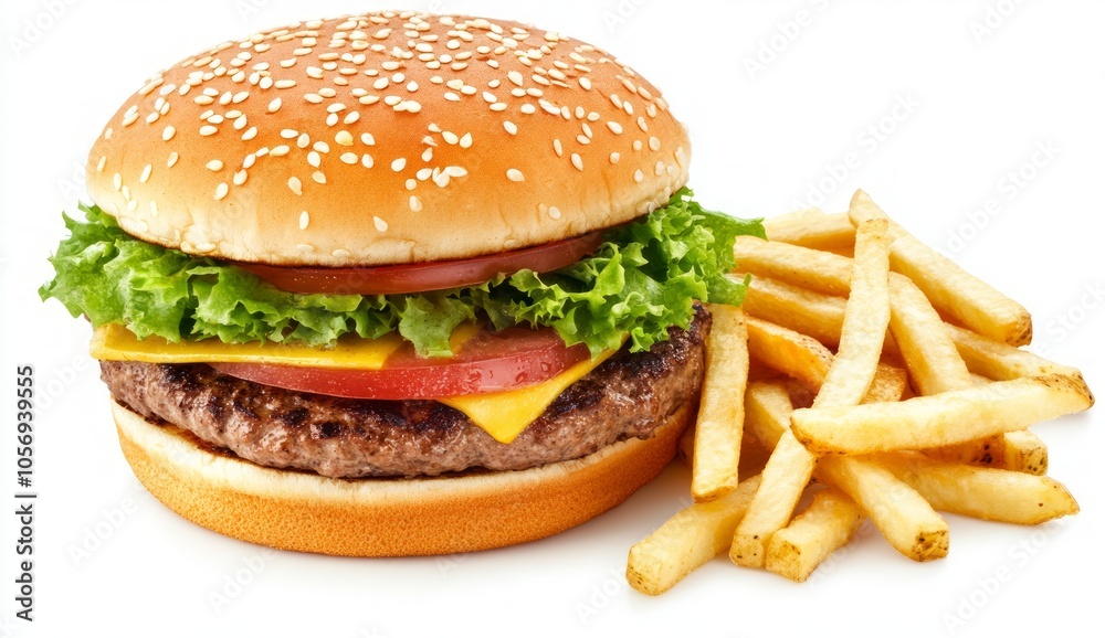 Classic Cheeseburger and Fries Classic Cheeseburger and Fries