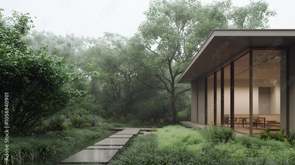 Eco Friendly Home with Garden and Rainwater Collection System Eco Friendly Home with Garden and Rainwater Collection System