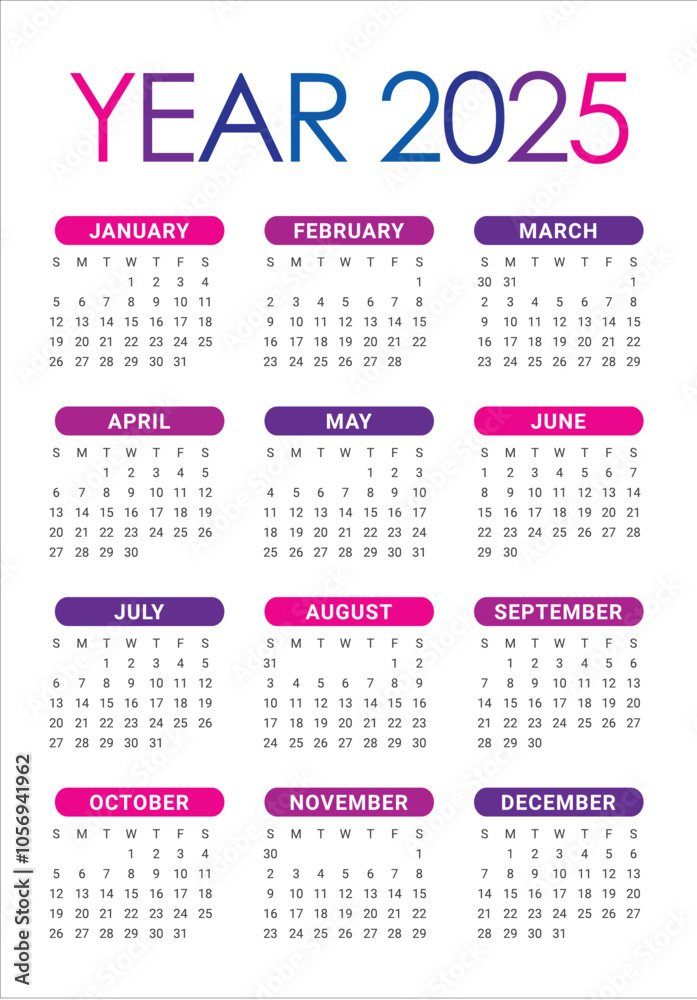 2025 Year Calendar 2 (50)