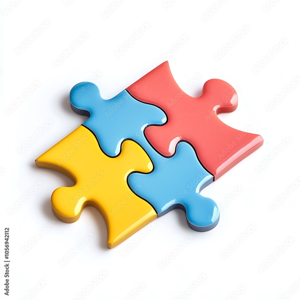 Cartoon jigsaw puzzle piece in a bright color on a white background. Cartoon jigsaw puzzle piece in a bright color on a white background.