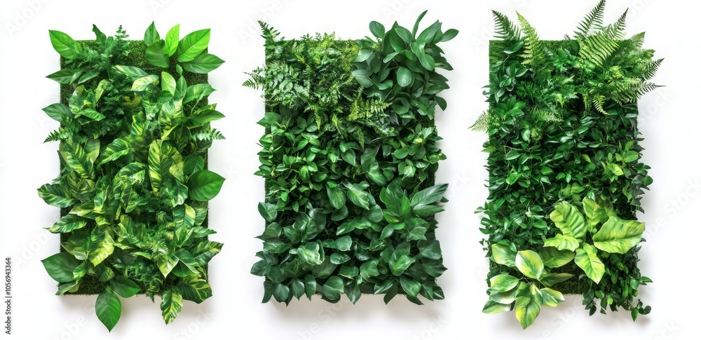 Naklejka premium Modern Green Wall Decor