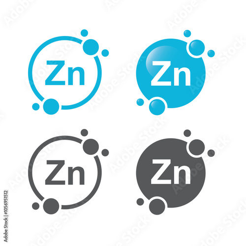 Zn, zinc for healthcare - vitamin complex.