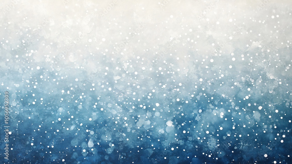 Obraz premium Abstract Watercolor Snowfall Background