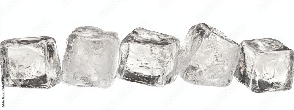 Obraz premium Clear Ice Cubes