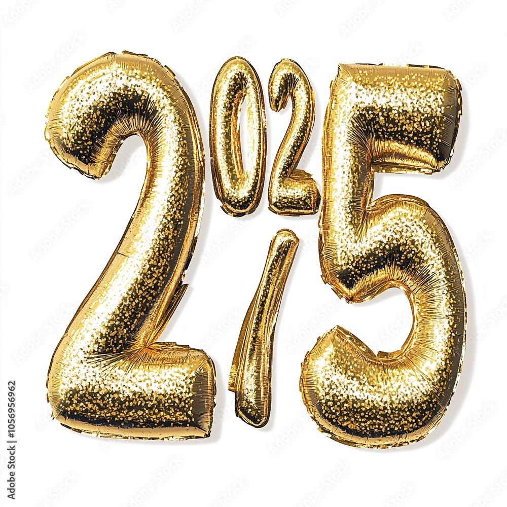 new year style only letter to white background letter new year style only letter to white background letter