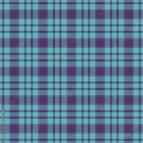 Free background textile check, oktoberfest vector plaid pattern. Dye fabric seamless texture tartan in violet and pastel teal colors.