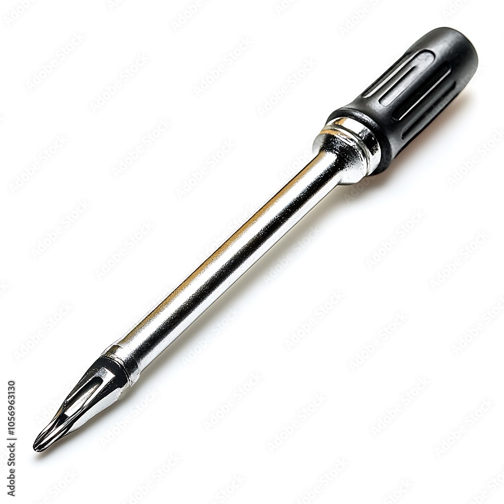 A screwdriver on a white background.