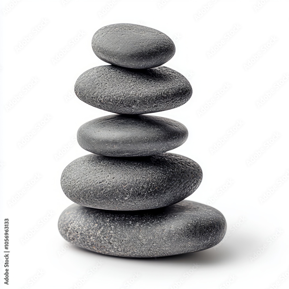 Zen Stones Stacked in Perfect Balance Zen Stones Stacked in Perfect Balance