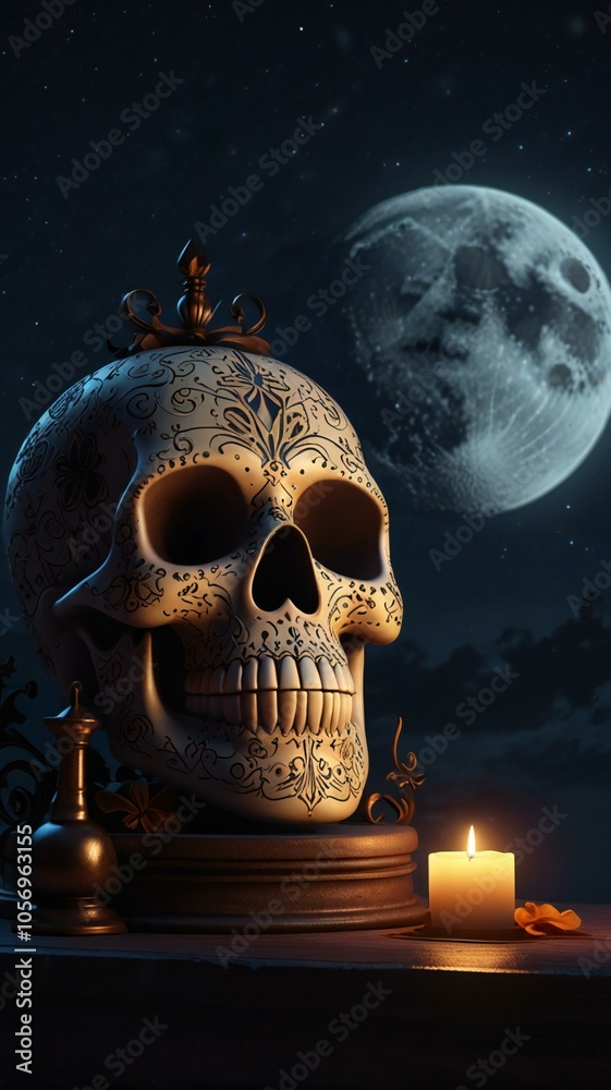 Halloween Totenkopf 20241031-8 Halloween Totenkopf 20241031-8