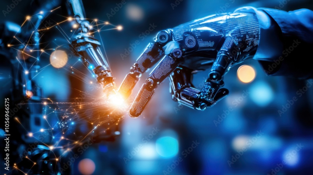 Engineer overseeing production line development with digital tools