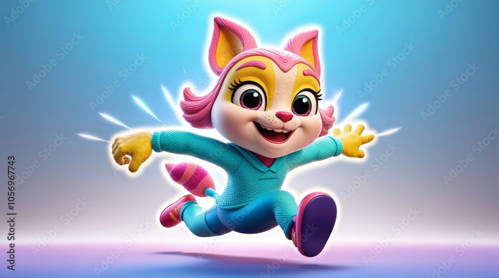 Fototapeta premium cartoon fox