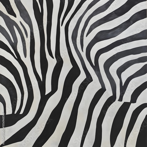 Zebra Stripes Black and White Wildlife Animal Pattern Texture