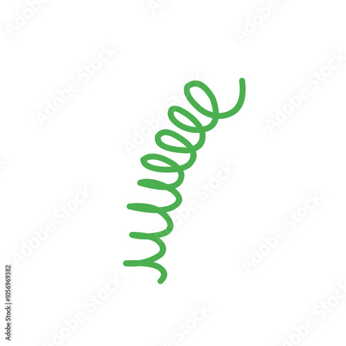 vector colorful spring coil
