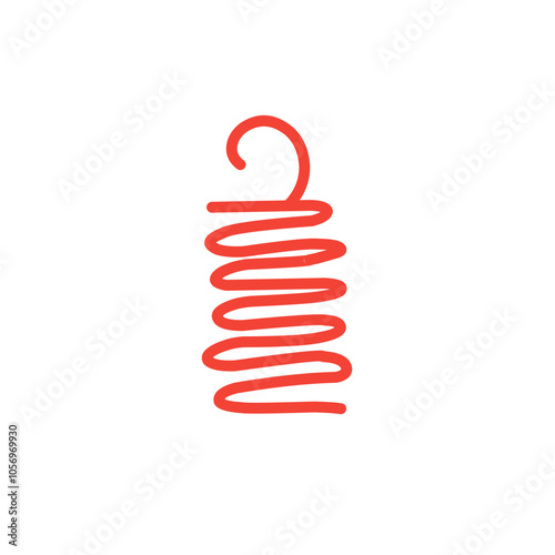 vector colorful spring coil