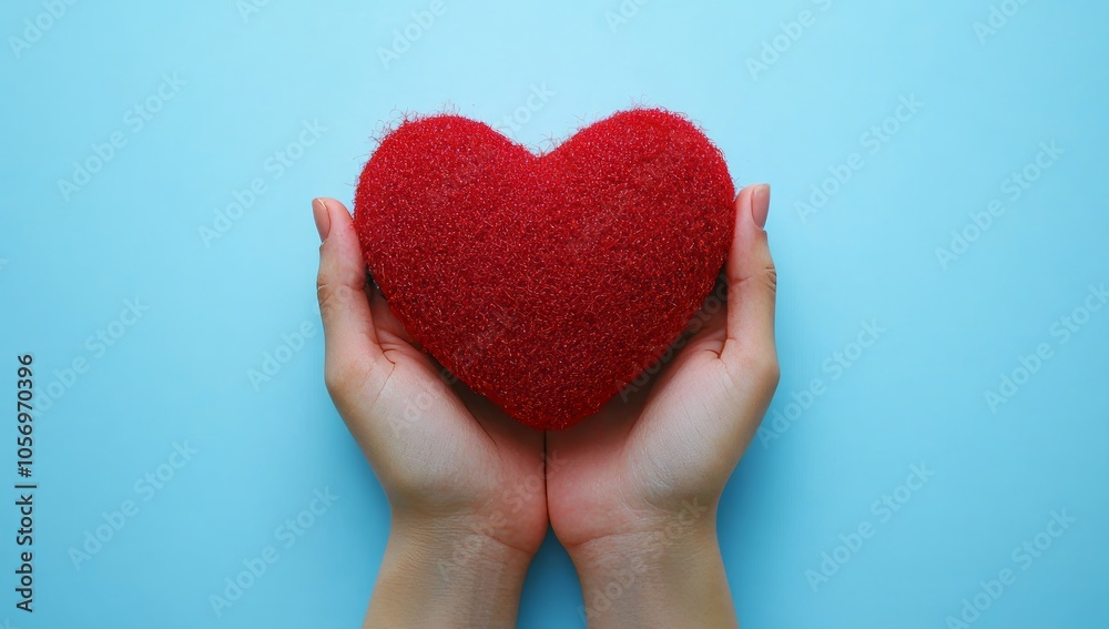 Obraz premium Heart Held in Caring Hands