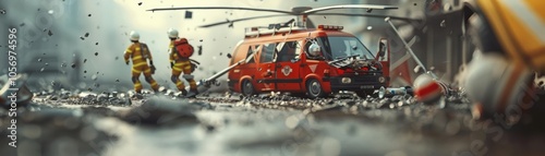 Showcase the heroism of individuals in emergency situations with lifelike 3D models of rescue efforts and acts of bravery