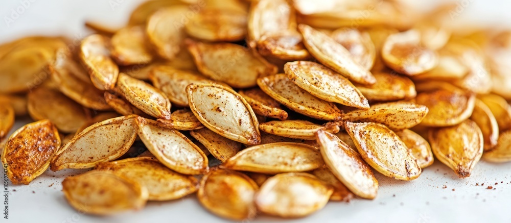 Closeup of Toasted Pumpkin Seeds Closeup of Toasted Pumpkin Seeds