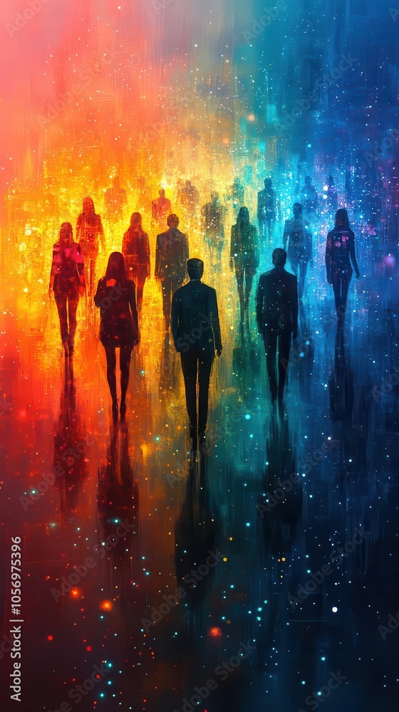 global business network diverse professionals collaborating around a vibrant map dynamic colors radiating energy and connection global business network diverse professionals collaborating around a vibrant map dynamic colors radiating energy and connection