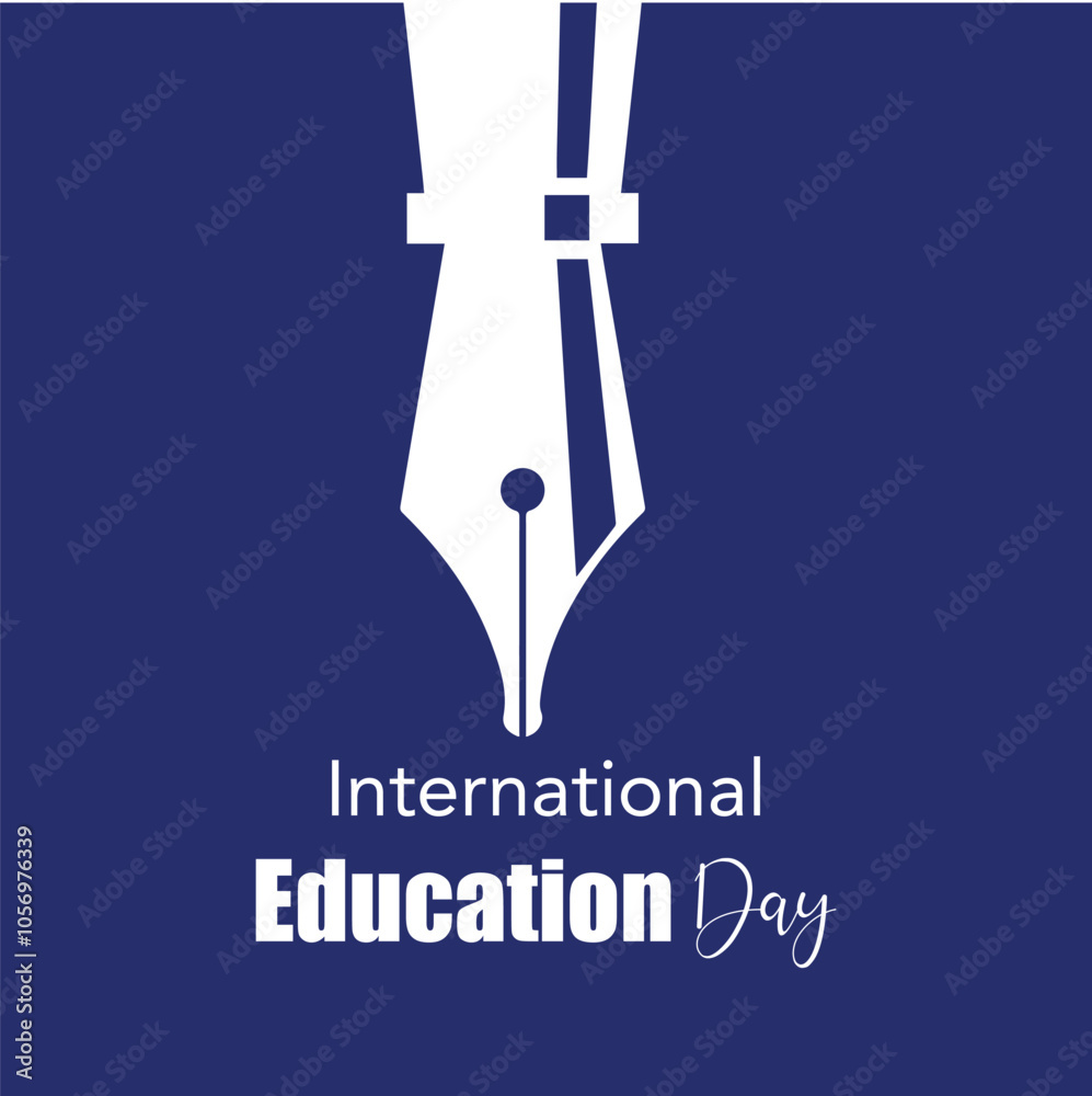 International Day of Education concept vector Illustration., International day of Education on 24th of January greeting vector banner International Day of Education concept vector Illustration., International day of Education on 24th of January greeting vector banner