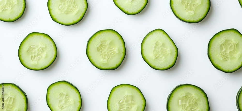 Fresh Cucumber Slices Pattern