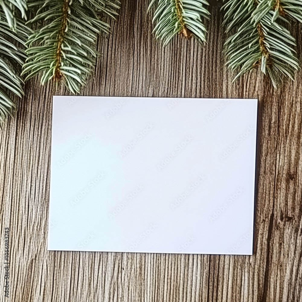Invitation Mockup, Christmas Gift Card Mockup Invitation Mockup, Christmas Gift Card Mockup