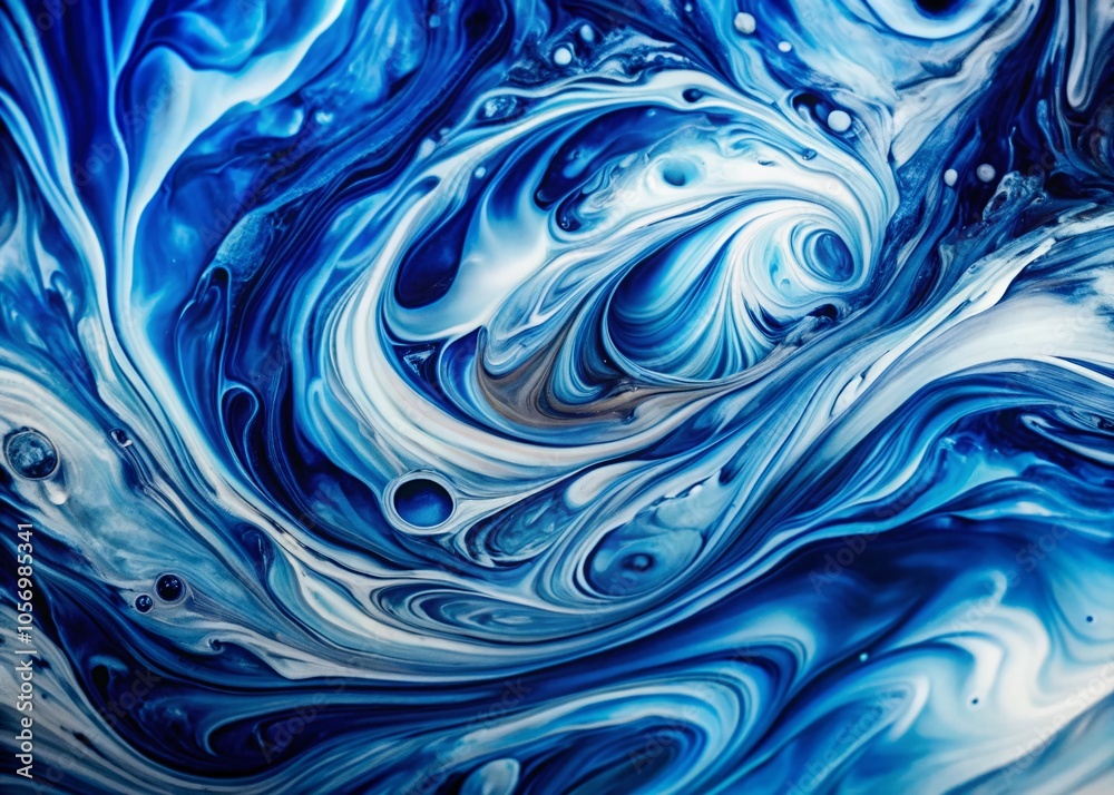 Abstract Blue and White Fluid Art for Urban Exploration Photography Abstract Blue and White Fluid Art for Urban Exploration Photography