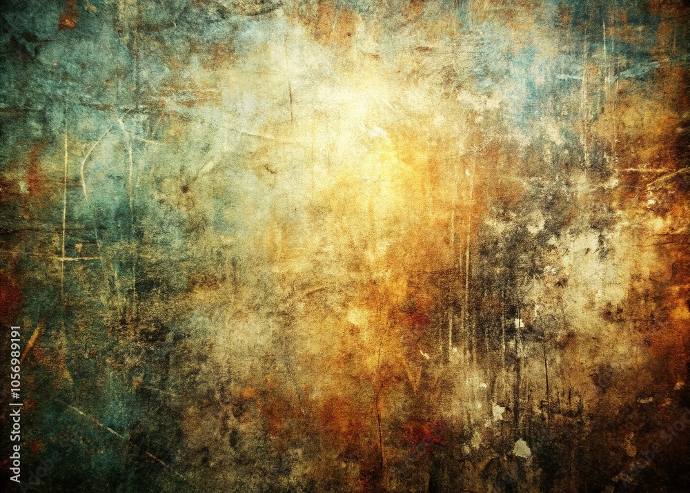 Obraz premium Abstract Scratched Grunge Design Element with Vintage Texture for Backgrounds and Creative Projects