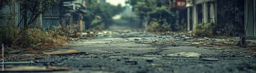 Desolate Urban Street Scene Abandoned Buildings, Decaying Infrastructure, and an Eerie Silence A Visual Representation of Neglect and Urban Decay, Captured in a Haunting, Blurred Photograph This Desolate Urban Street Scene Abandoned Buildings, Decaying Infrastructure, and an Eerie Silence A Visual Representation of Neglect and Urban Decay, Captured in a Haunting, Blurred Photograph This