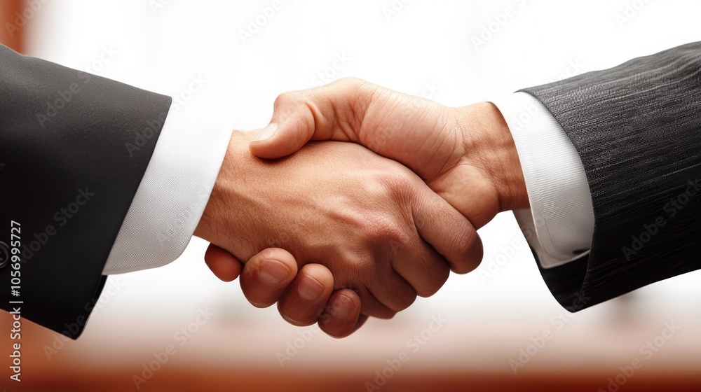 Two Men in Suits Shaking Hands Two Men in Suits Shaking Hands