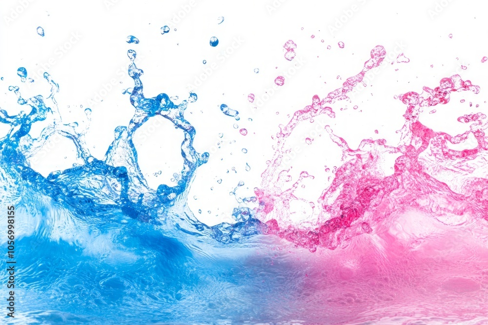 Colorful Water Splash Art Colorful Water Splash Art