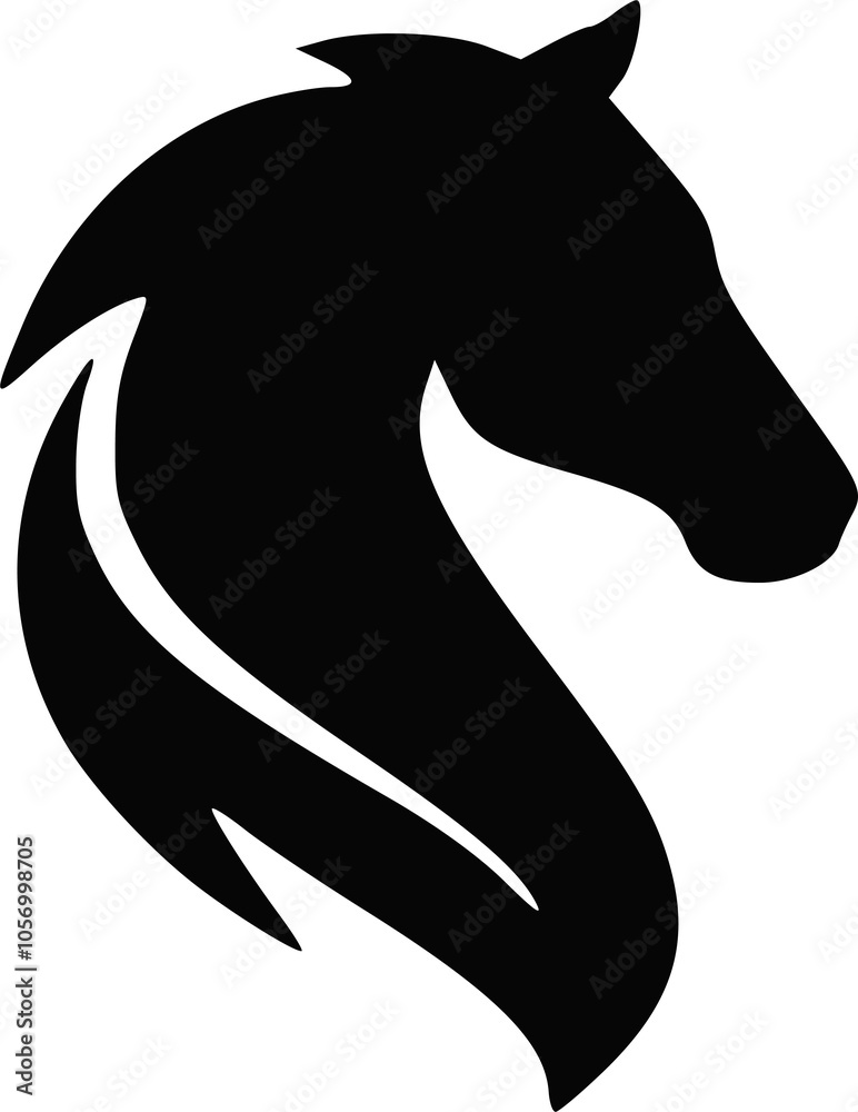 horse head logo design png