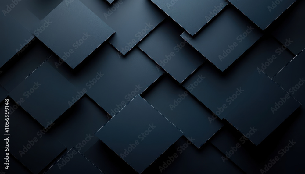 Minimalistic dark grey background with overlapping geometric shapes. This design creates modern and sophisticated atmosphere, perfect for various applications