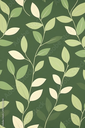 Wallpaper Mural Elegant Olive Green Floral Leaf Embossed Fabric Textile Pattern for Home Decor Torontodigital.ca
