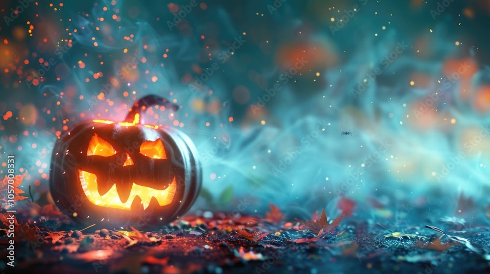 Halloween Cute. Jack o Lantern Decoration for Festive Holiday Celebration Halloween Cute. Jack o Lantern Decoration for Festive Holiday Celebration