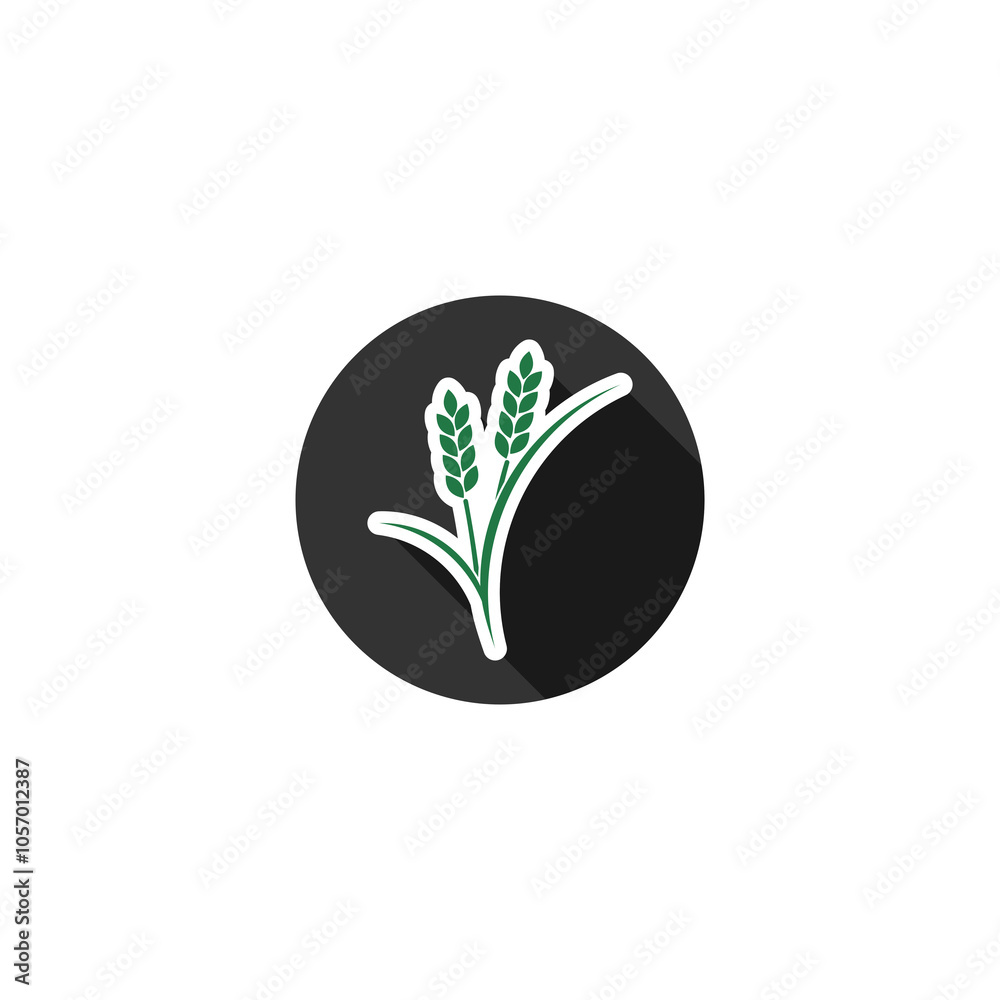 Ears of Wheat icon isolated on transparent background