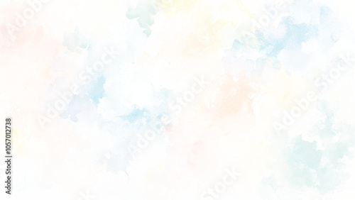 Colorful and bright watercolor background texture with grunge watercolor splashes, Abstract bright and shinny lovely soft color watercolor background, Beautiful and light color colorful background.