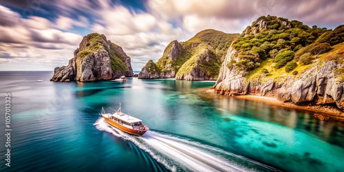 Breathtaking long exposure captures of boating at Poor Knight Islands showcase New Zealand’s stunning nature, highlighting serenity and beauty from photo