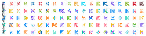 collection abstract letter K logo design. modern logotype K design with colorful. vector illustration Free Download collection abstract letter K logo design. modern logotype K design with colorful. vector illustration - GFXLoad
