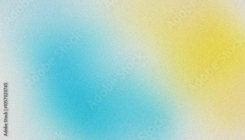 Vibrant abstract background with a grainy gradient blending of yellow and blue colors