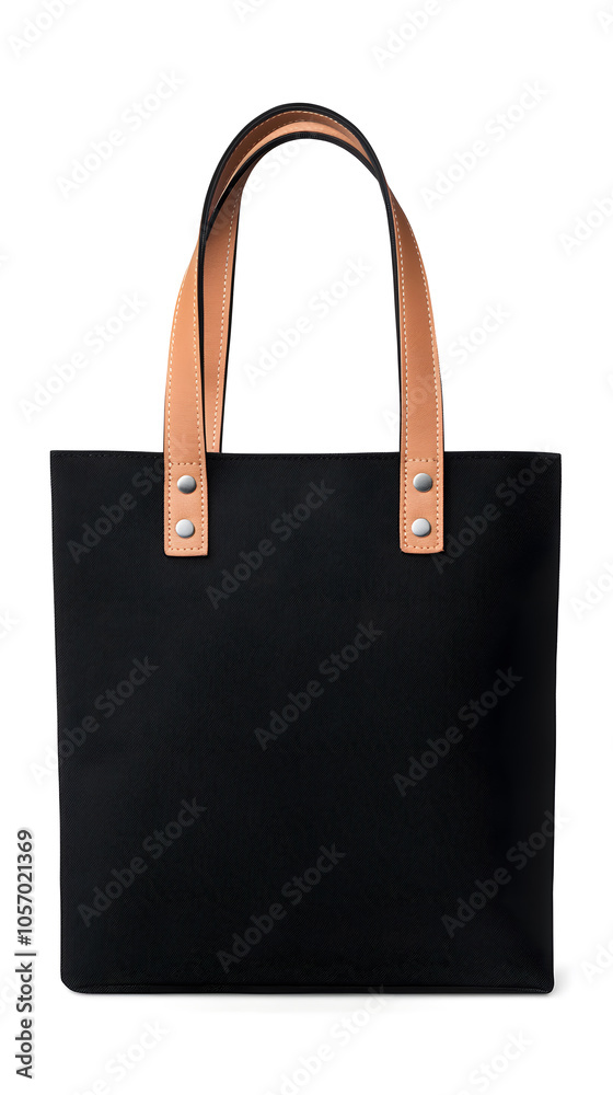 Blank Eco Friendly White tote bag mock up, isolated on white background.